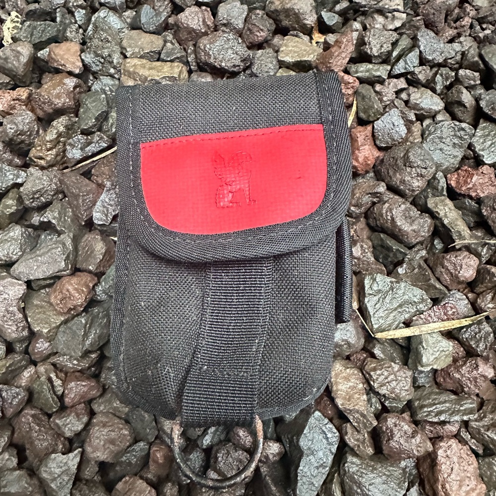 Stylish Black and Red Belt Bag
